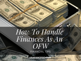 How To Handle Finances As An OFW
