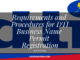 Requirements and Procedures for DTI Business Name Permit Registration