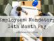 Employees: Mandatory 14th Month Pay